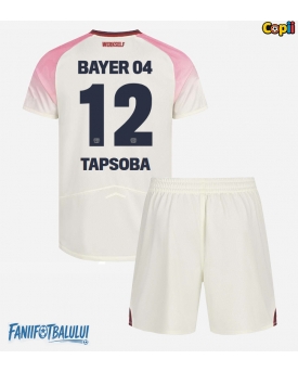Bayer Leverkusen Edmond Tapsoba #12 Echipament de Fotbal Replică 2025-26 Copii Deplasare (+ Șorturi)